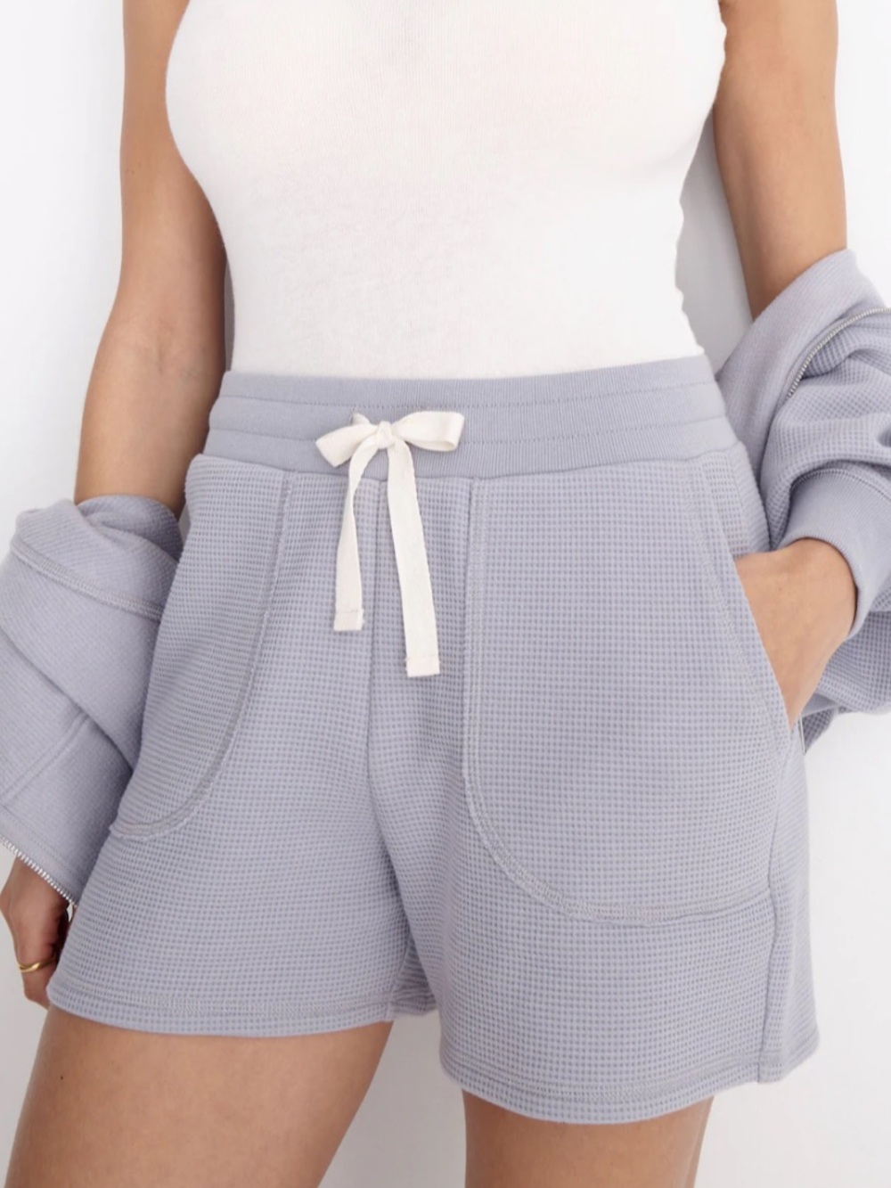 Madewell MWL Textured Waffle Sweatshorts